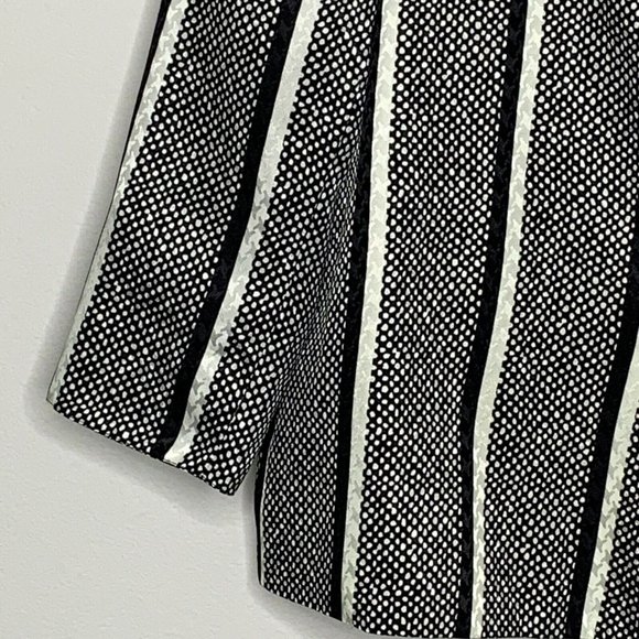 DA-Rue of Calif Petite Blazer Jacket Womans 12P Black & White Partnered Vtg 80s - Picture 3 of 8